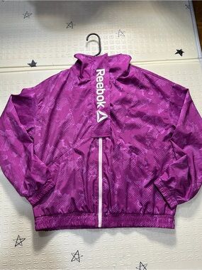 Reebok Purple Windbreaker Jacket